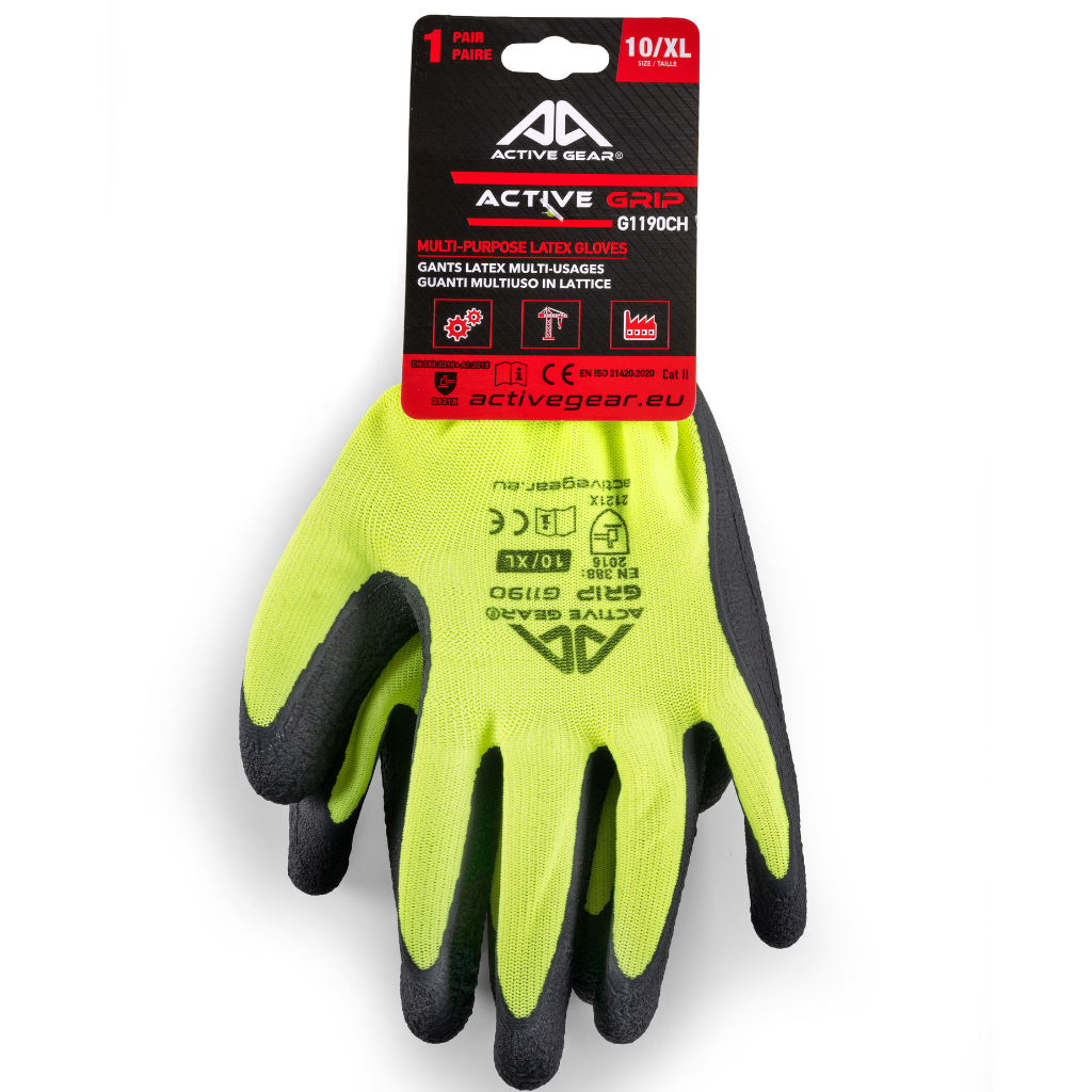Pirštinės aplietos lateksu Active Grip, 10/XL, ACTIVE GEAR - Image 6