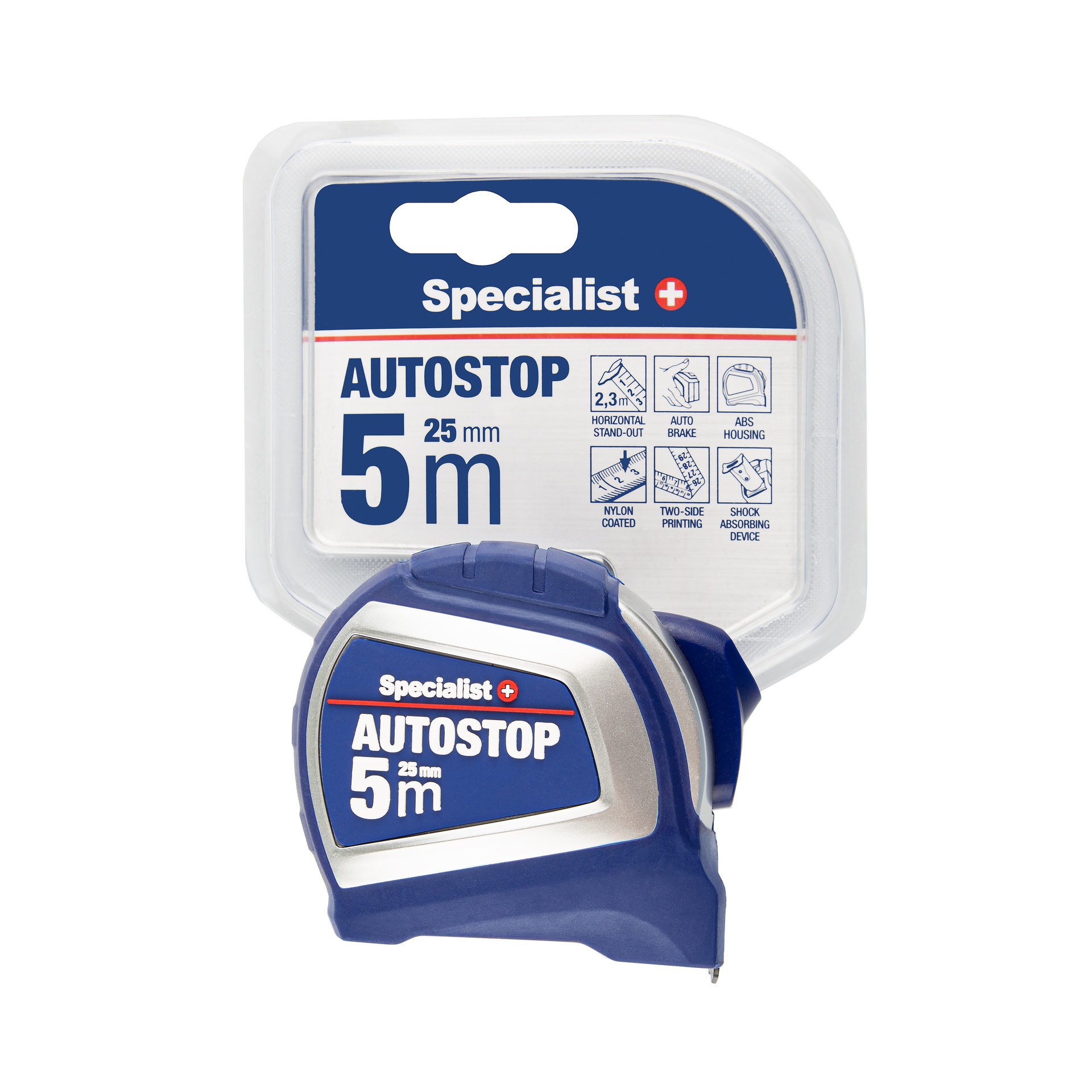 SPECIALIST+ ruletė AUTOSTOP 5 m, 25 mm - Image 6