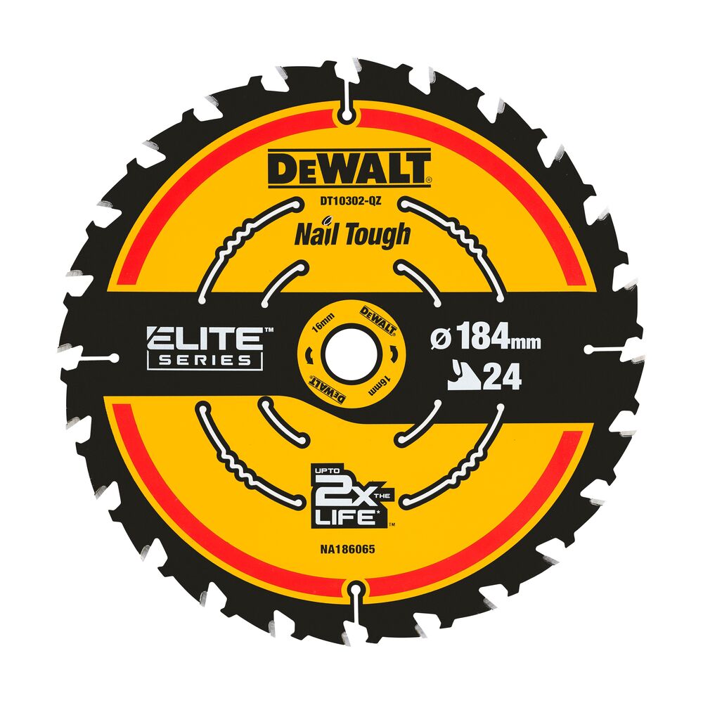 Pjov. diskas medienai DeWalt ELITE CSB 184x16mm 24T - Image 2