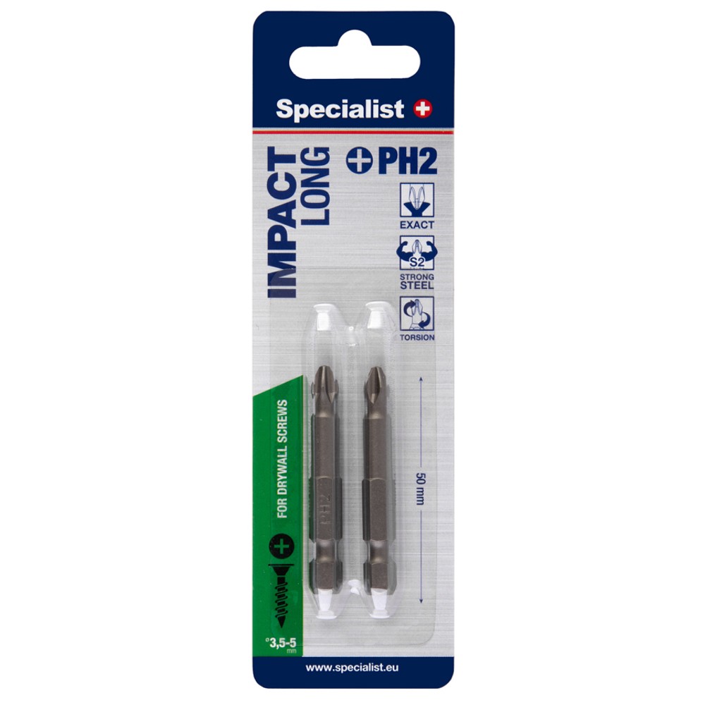 SPECIALIST+ antgalis PH2, 50 mm, 2 vnt. - Image 3