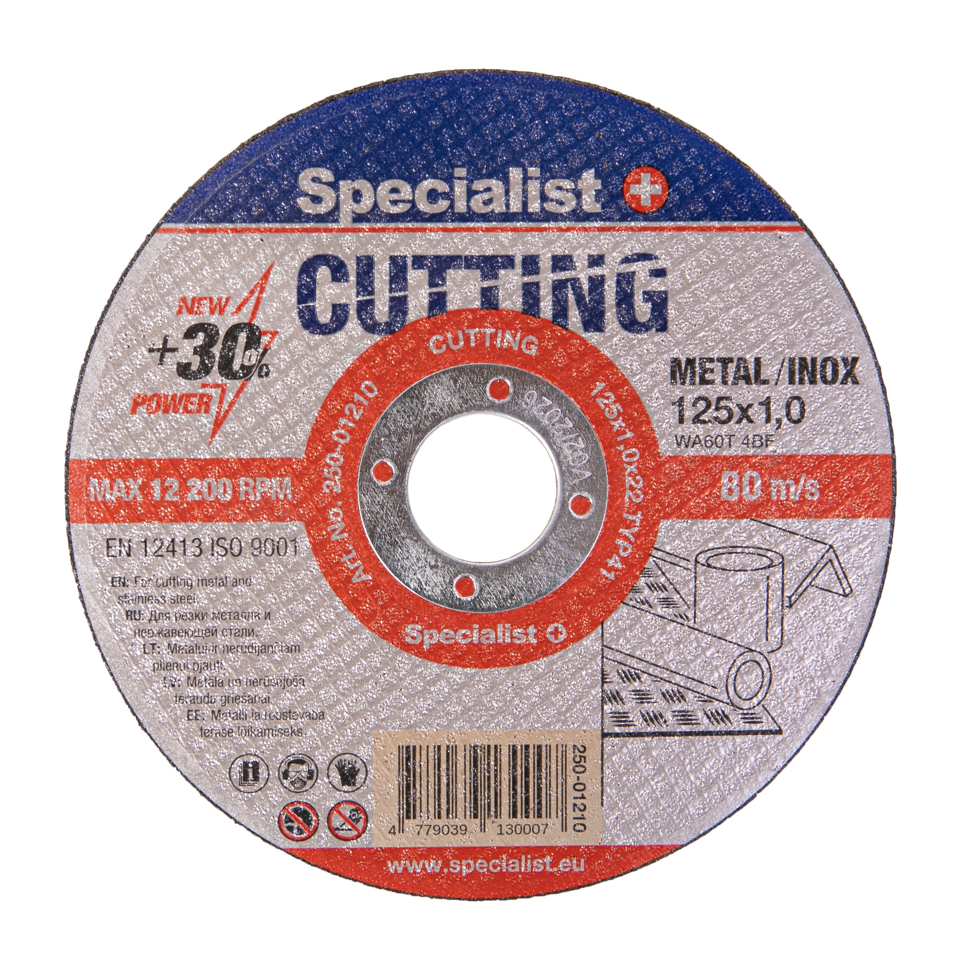 SPECIALIST+ metalo pj.diskas CUTTING, 125x1x22 mm - Image 5