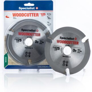 SPECIALIST+ pjovimo diskas WOOD CUTTER, 125 x 22 mm