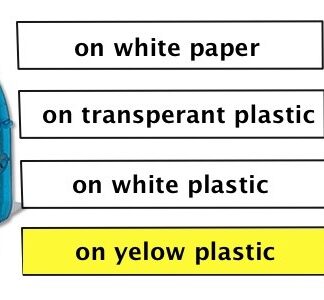 Juost. LETRATAG 12 mm, plast. - balta