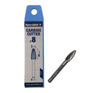 SPECIALIST+ kietmetalio freza FLH, 8x20x6 mm