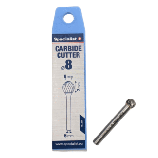 SPECIALIST+ kietmetalio freza KUD, 8x7x6 mm