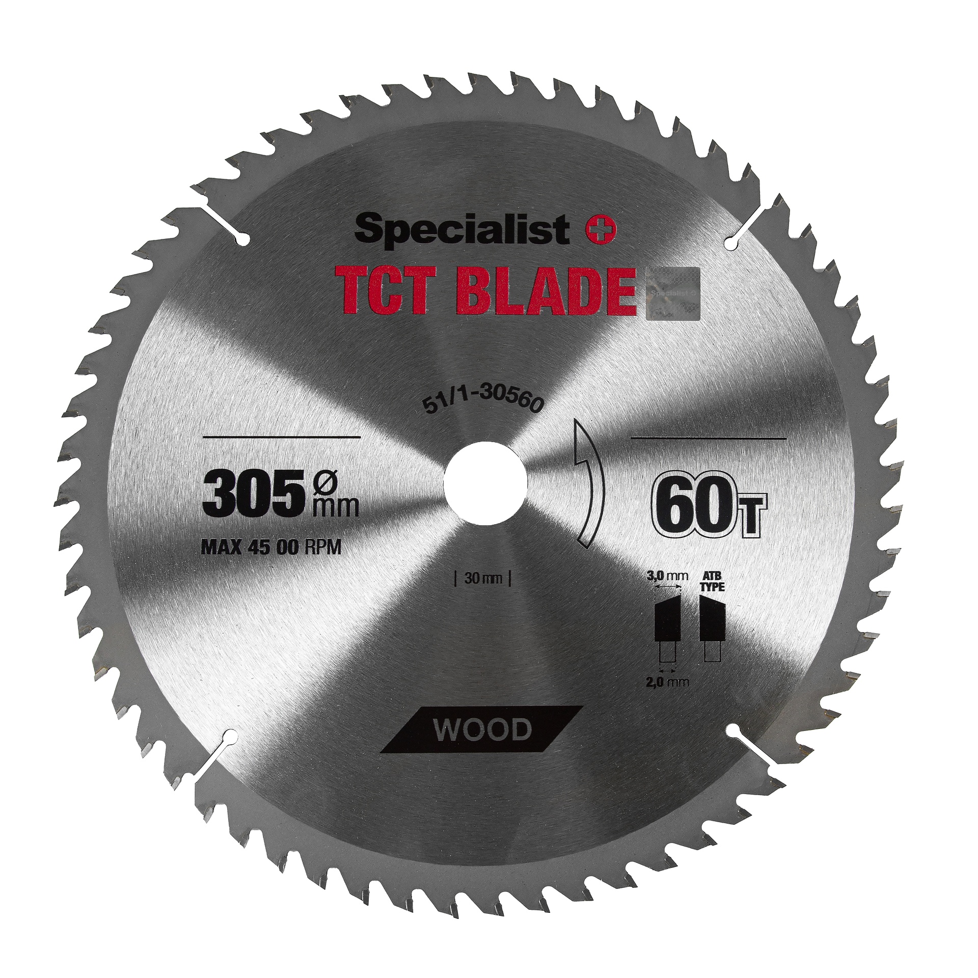 SPECIALIST+ pjovimo diskas, 305x60Tx30 mm - Image 2