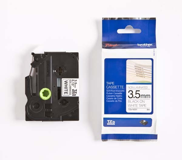 Juostelė, juoda ant balto, 3,5 mm