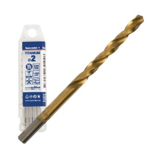 SPECIALIST+ metalo grąžtas TITAN, 2 mm, 10 vnt.