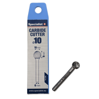 SPECIALIST+ kietmetalio freza KUD, 10x9x6 mm