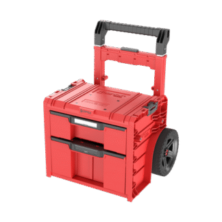 Įrankių dėžė su ratukais PRO 2.0 PLUS, 2 stalčiai, QBRICK