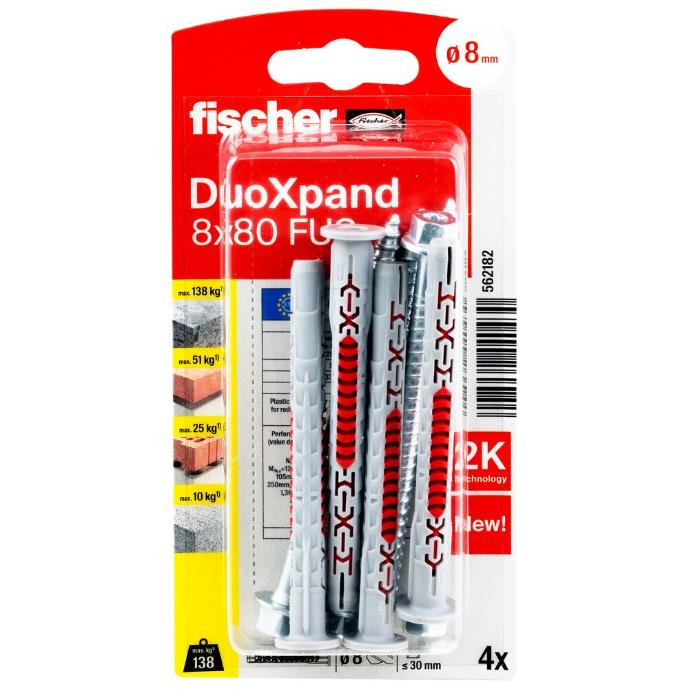 DuoXpand kaištis su varžtu 8x80 FUS, 4 vnt. - Image 5