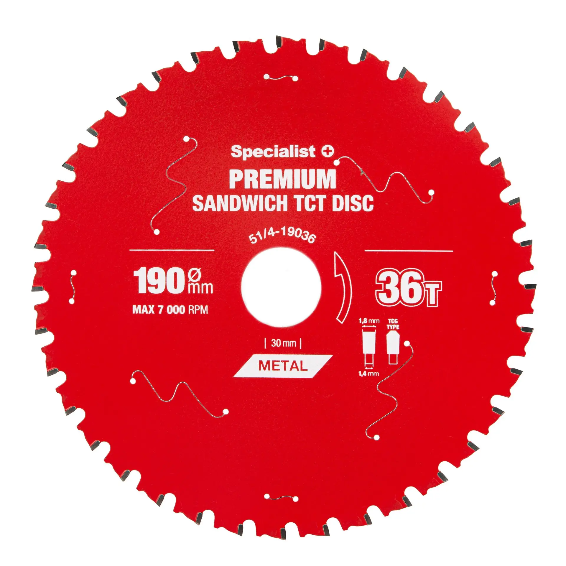 Pjovimo diskas 190x36Tx30mm, Sandwich PREMIUM, SPECIALIST+ - Image 2
