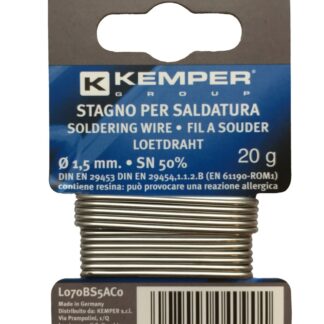 Lydmetalis „KEMPER" 1,5 mm 20 g SN 50%