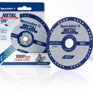 SPECIALIST+ deim. pj. diskas metalui 125x1.4x22.23 mm