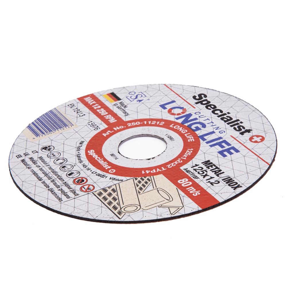 SPECIALIST+ metalo pj.diskas LONG LIFE, 125x1.2x22 mm - Image 2
