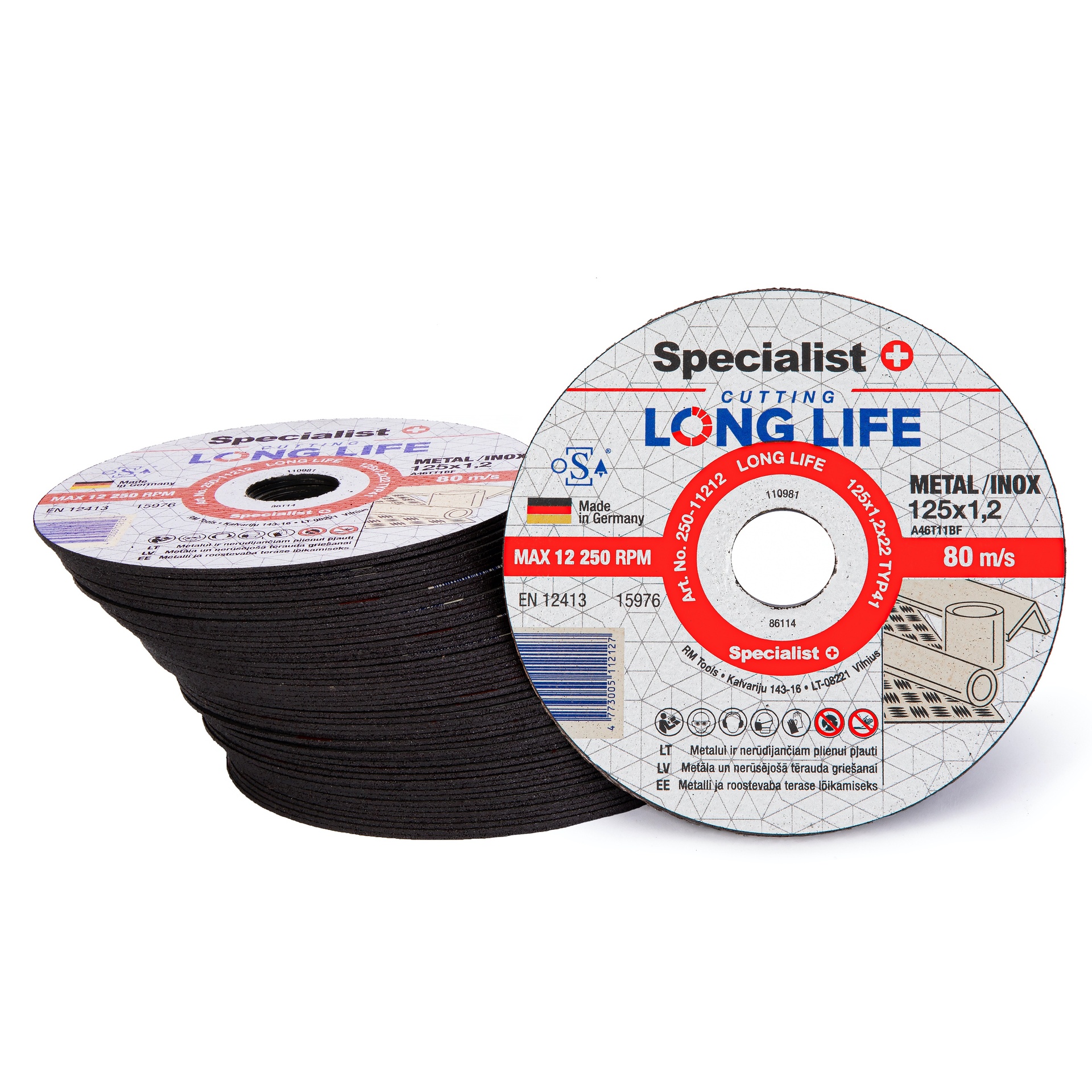 SPECIALIST+ metalo pj.diskas LONG LIFE, 125x1.2x22 mm - Image 4