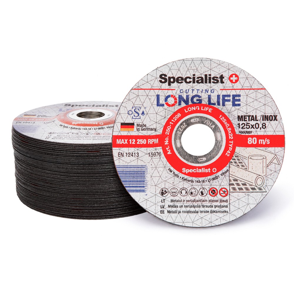 SPECIALIST+ metalo pj.diskas LONG LIFE, 125x0.8x22 mm - Image 8