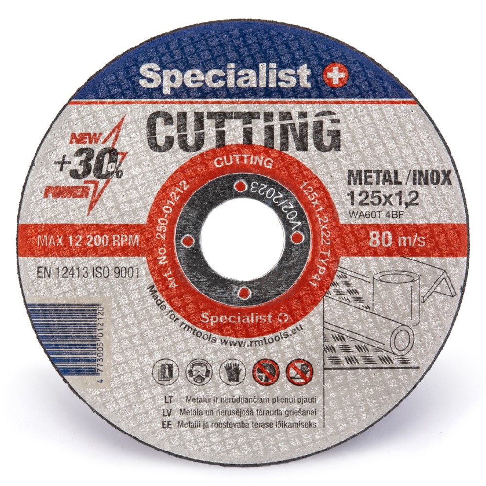 SPECIALIST+ metalo pj.diskas CUTTING, 125x1.2x22 mm - Image 5