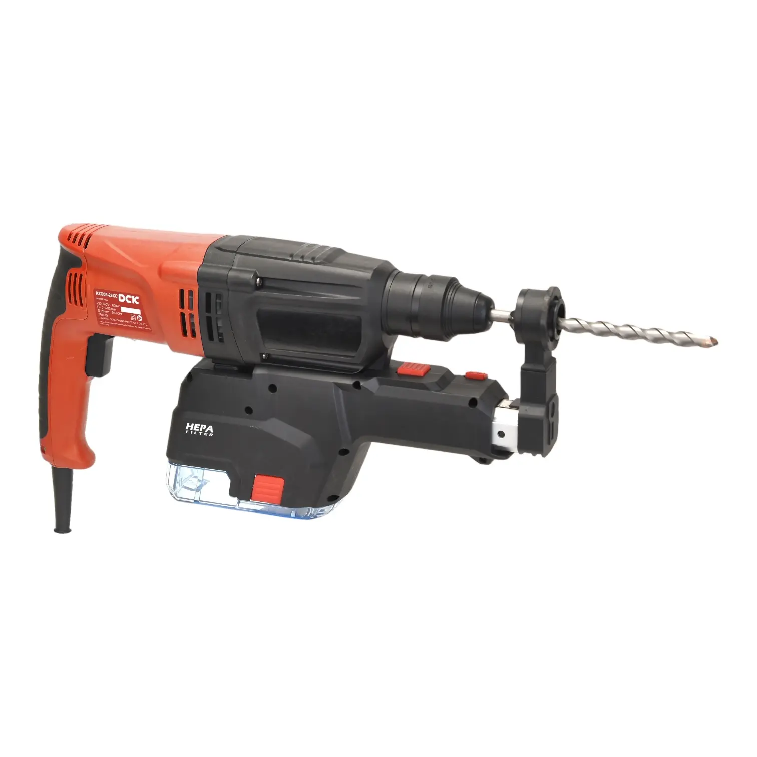 Elektrinis perforatorius su nusiurbimu SDS+ 2,8J, 800W, KZC05-26XC, DCK - Image 3