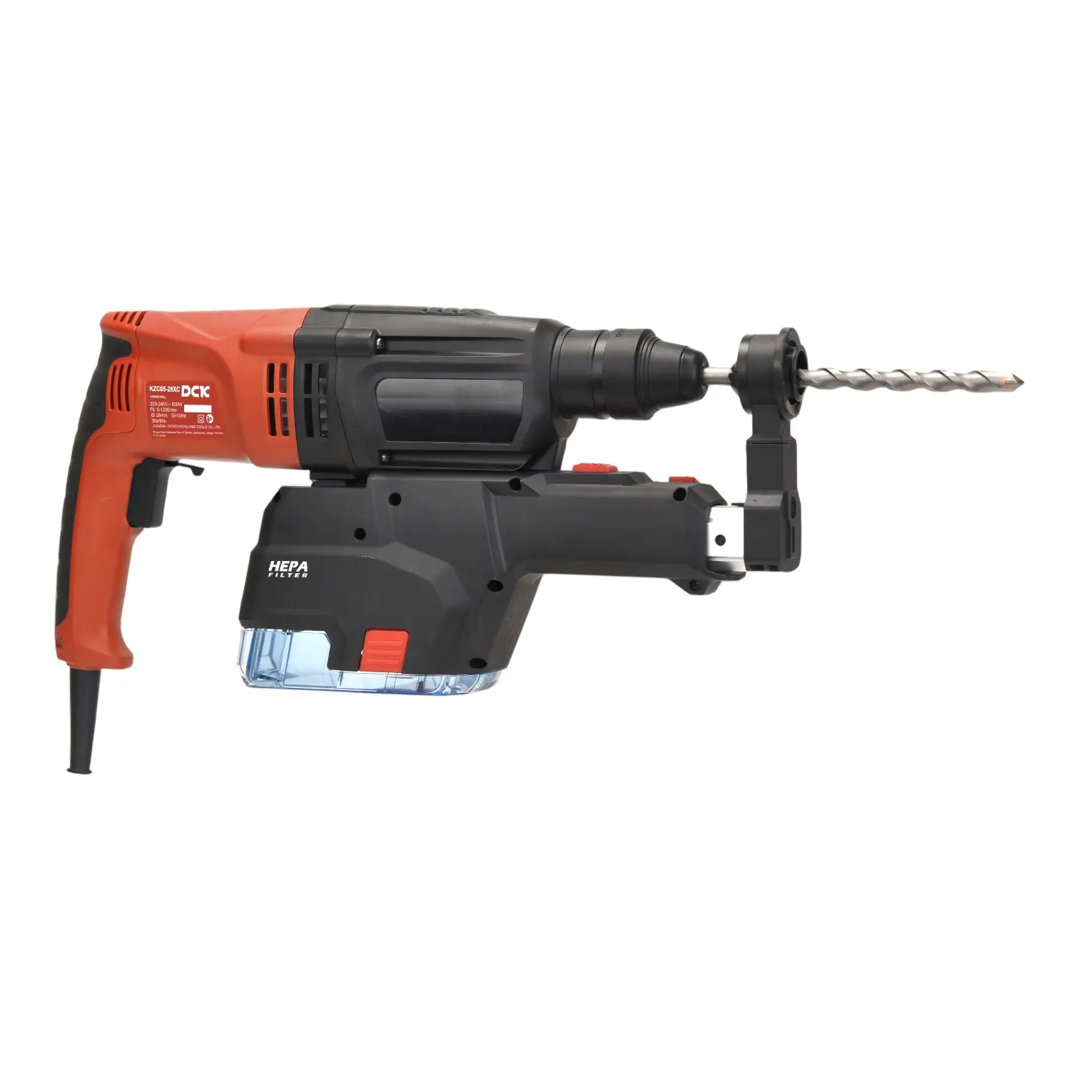 Elektrinis perforatorius su nusiurbimu SDS+ 2,8J, 800W, KZC05-26XC, DCK - Image 5