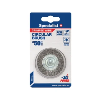 Vielinis šlifavimo diskas, tiesios vielos, su koteliu, 50 mm, SPECIALIST+