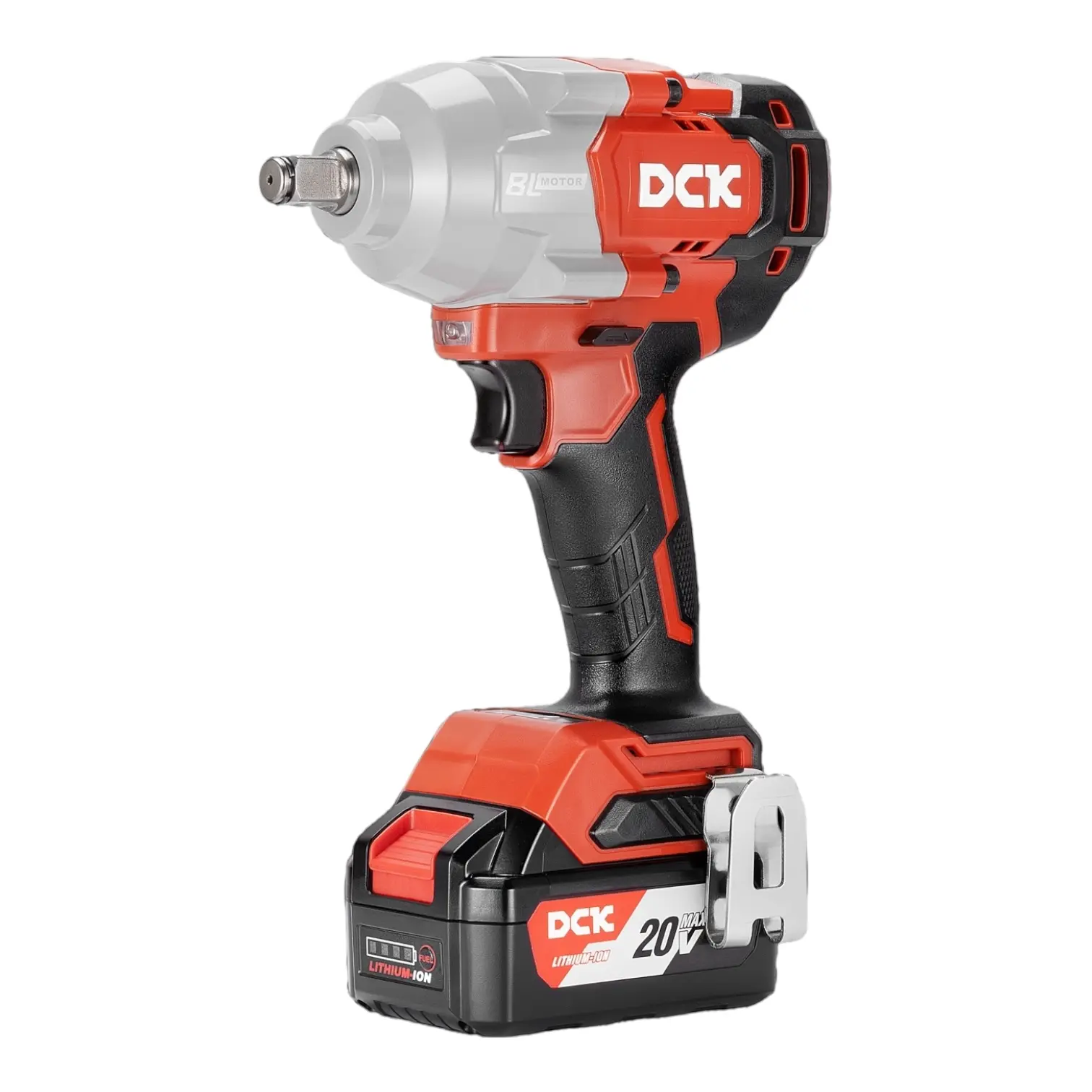 Akumuliatorinis bešepetėlinis smūginis veržliasukis 698 Nm. 1/2, 20V, KDPB698FK, DCK (2x5,0Ah akumuliatorius, įkroviklis) - Image 2