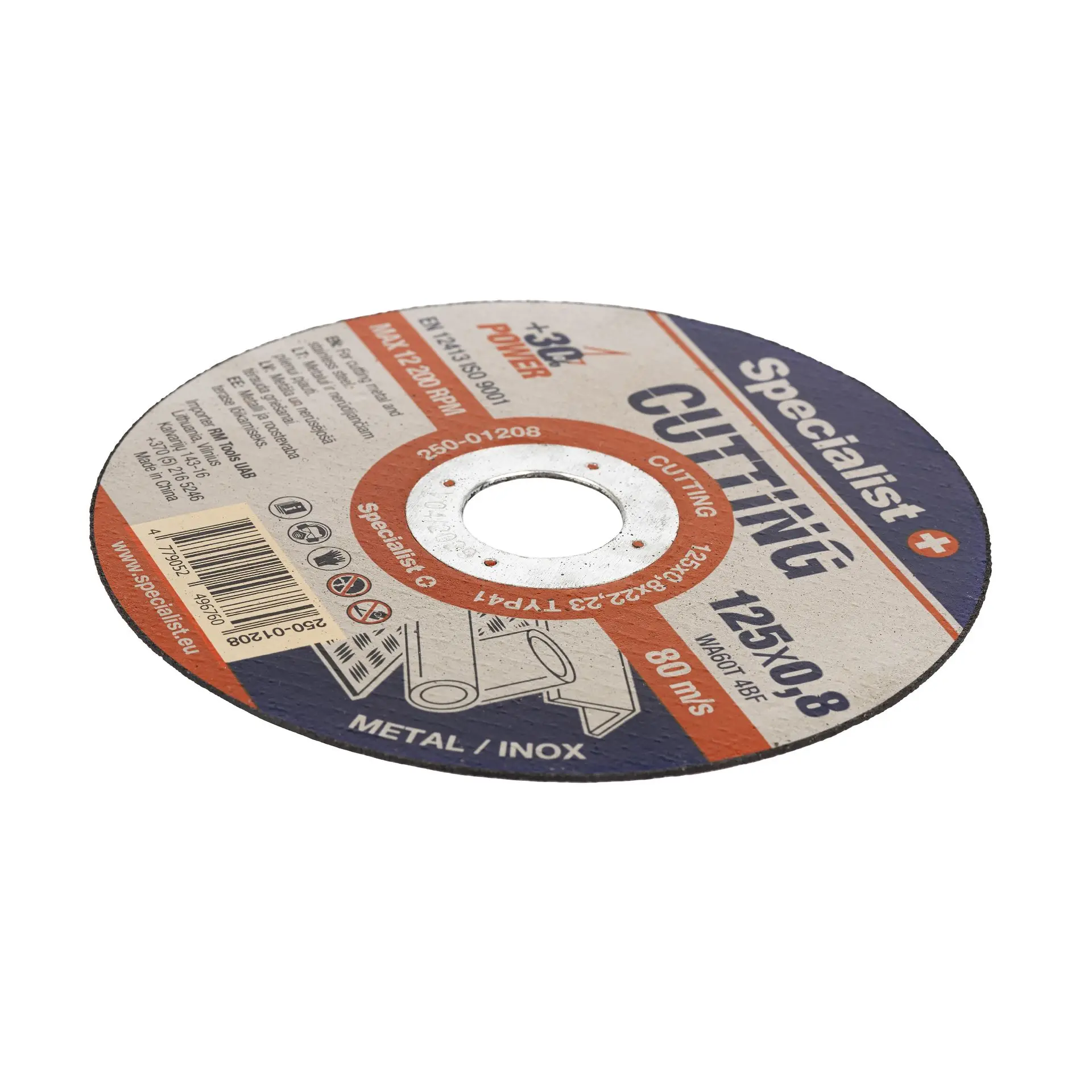 SPECIALIST+ metalo pjovimo diskas CUTTING, 125x0,8x22 mm - Image 2