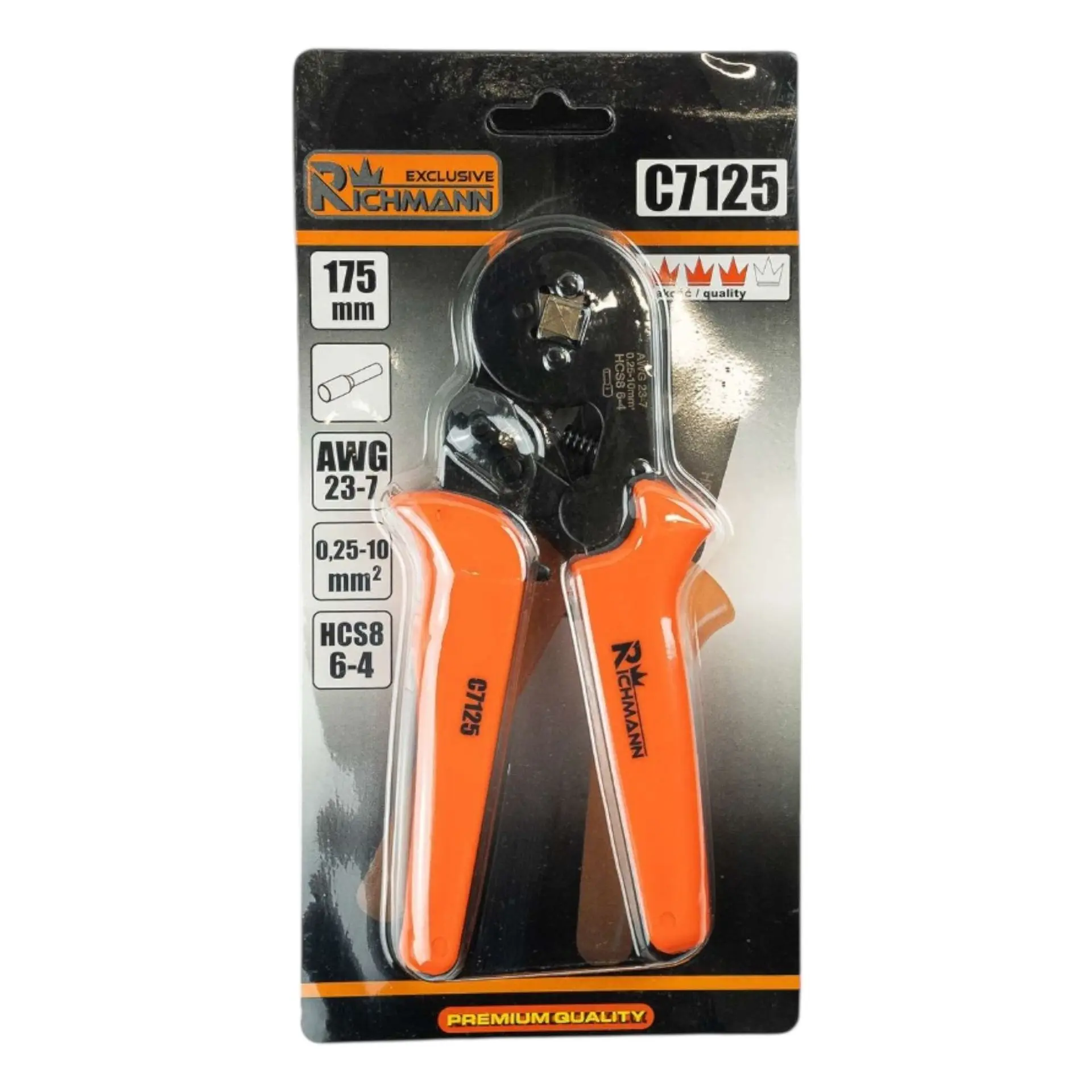Laidų antgalių užspaudimo replės, 0,25–10 mm², RICHMANN